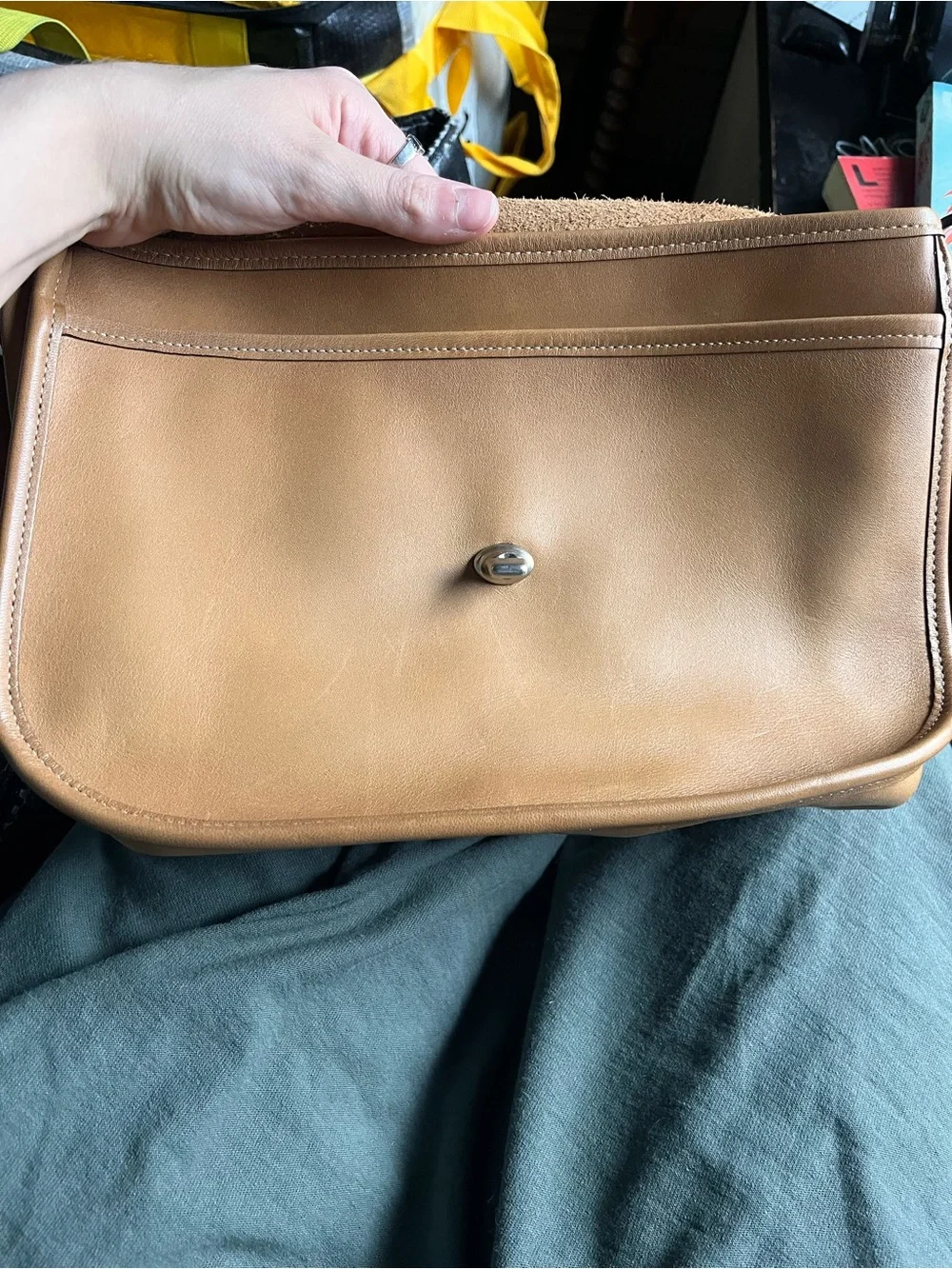 Coach Tan Leather Satchel